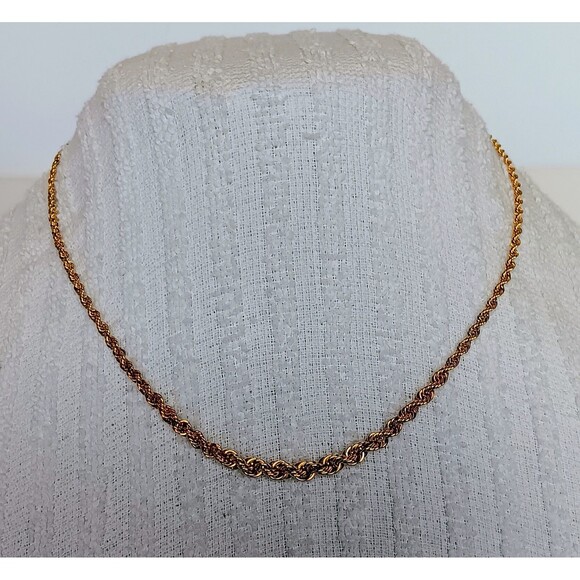 Danbury Mint Vermeil Solid Sterling Silver Graduated Singapore Chain Necklace 18 - Picture 1 of 10